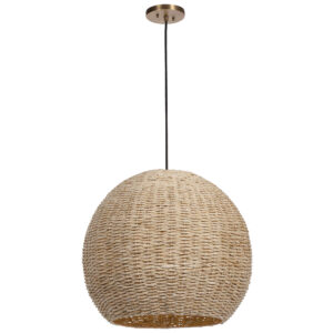 Seagrass Dome Pendant