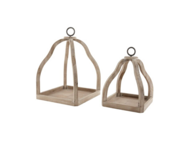 Wood Lantern Set