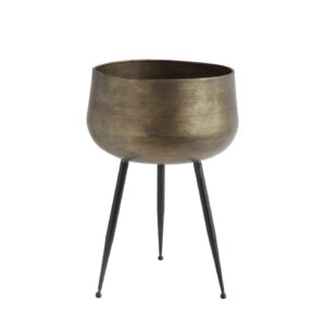 Standing Planter in Antique Gold