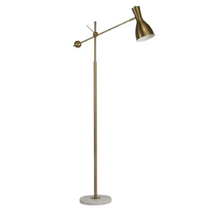 Metal 66” Pivot Arm Floor Lamp