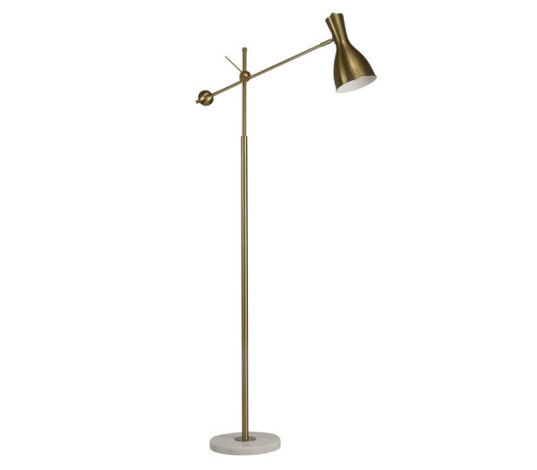 Metal 66” Pivot Arm Floor Lamp