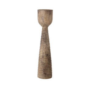 Hand Carved Mango Wood Candleholder