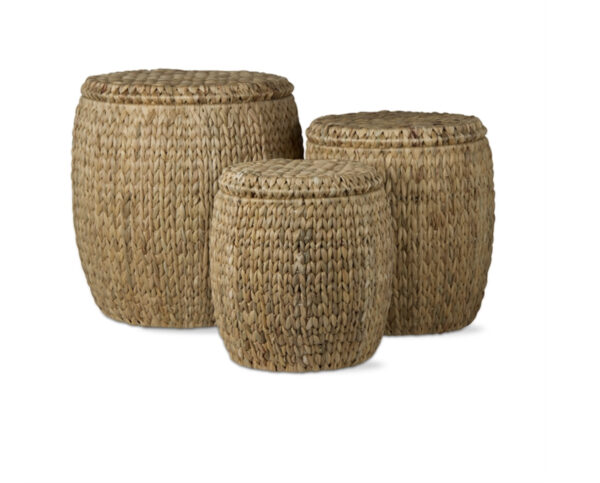 Water Hyacinth Storage Ottoman