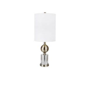 Crystal/Metal 30” Table Lamp