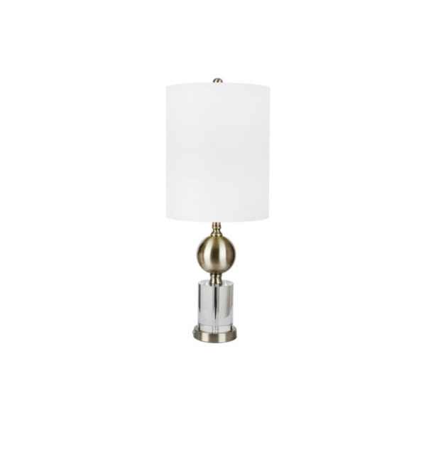 Crystal/Metal 30” Table Lamp