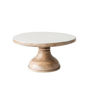 Mango Wood Pedestal Tray