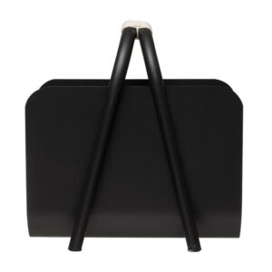 Metal Magazine Rack with Rope Handle