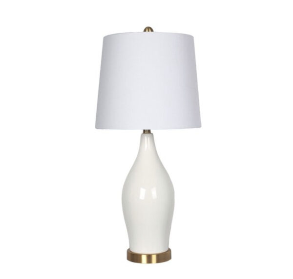 31” Ceramic Table Lamp with USB Port