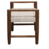 Hand-Woven Cotton Rope Bench - Image 3
