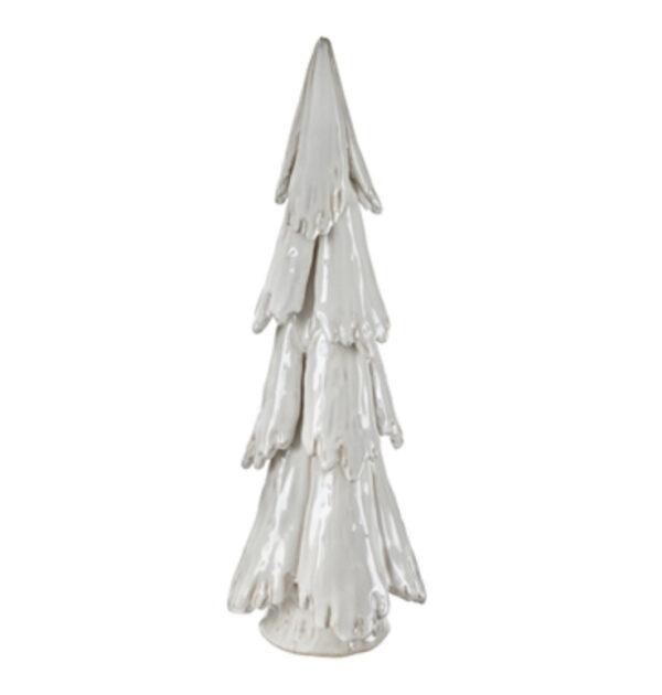 Pine Snowy Tree Decor White
