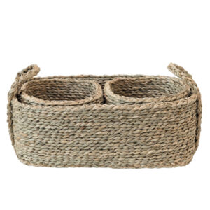 Seagrass Nesting Baskets with Handles (set of 3)
