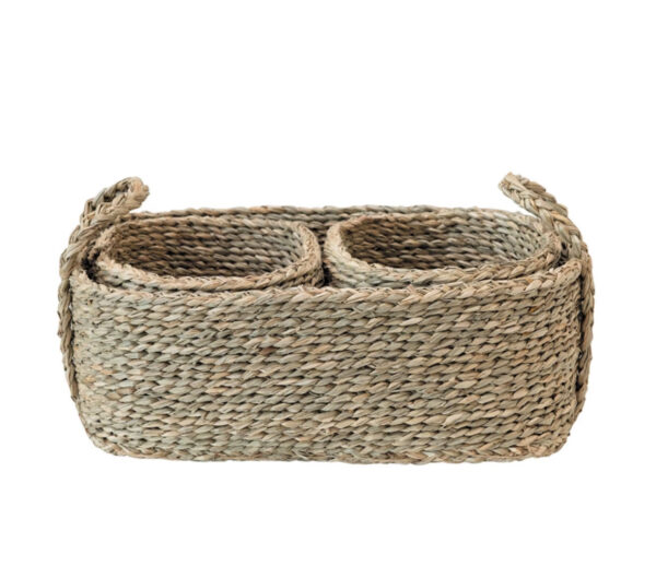 Seagrass Nesting Baskets with Handles (set of 3)