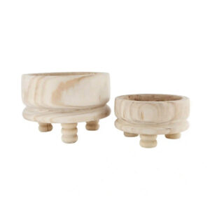 Paulownia Footed Bowl (set of 2)