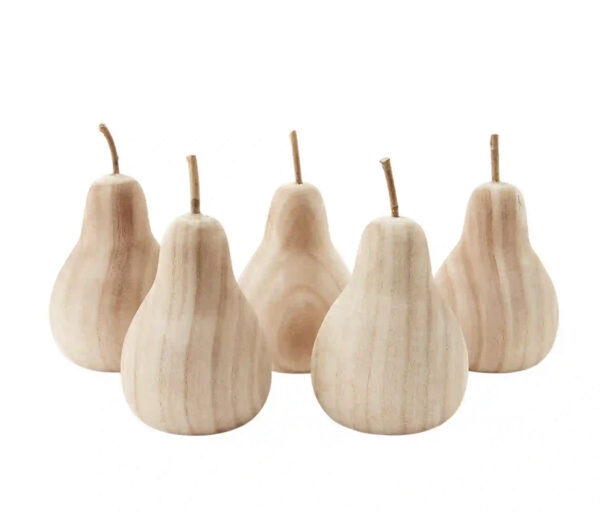 Paulownia Wood Fruit Decor