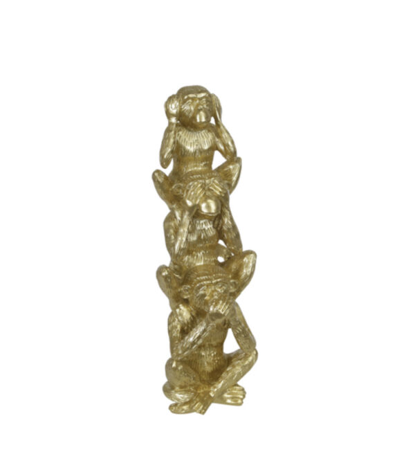 Poly Resin 12” Stacking Monkeys