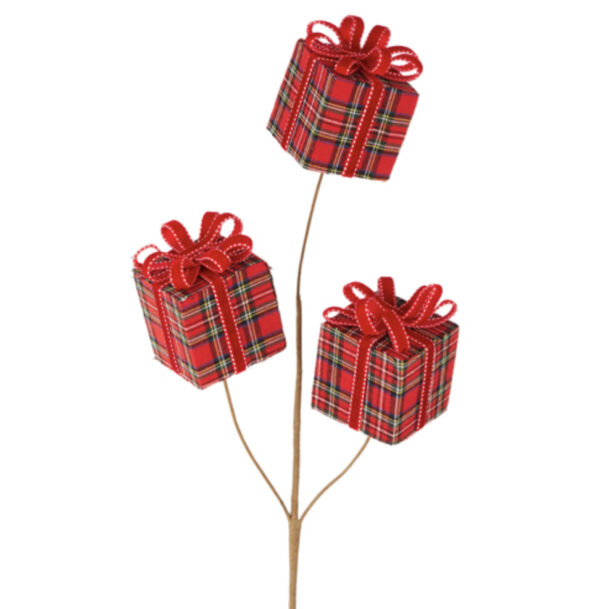 26” Plaid Present Spray