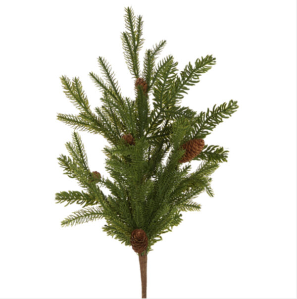 36” Evergreen and Pinecone Spray