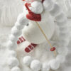 4’ Snowball Pinecone Garland - Image 2