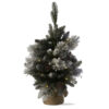 LED Lit Snowy Pine Tree Green - Image 2