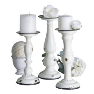 Metal Candleholders (set of 3)