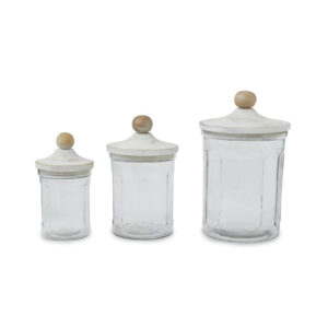 Glass Canister (set of 3)