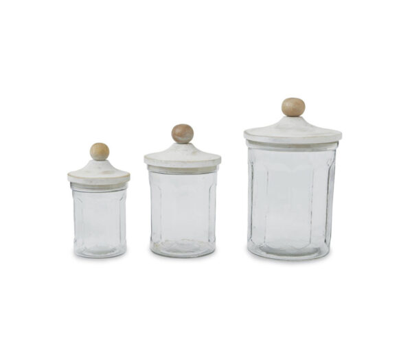Glass Canister (set of 3)