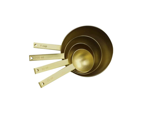 Gold Measuring Cup (set of 4)