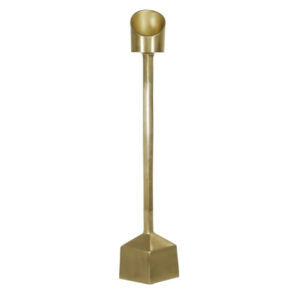 Aluminum Pillar Candleholder in Gold