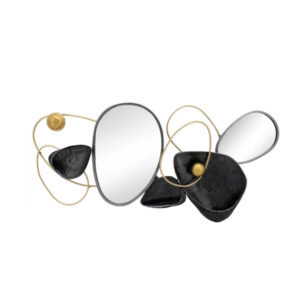 Abstract Wall Mirror Accent