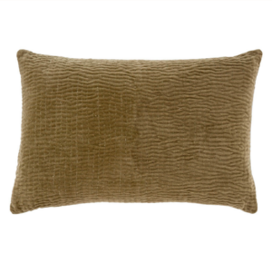 Velvet Kantha-Stitch Pillow