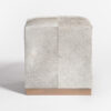 Felix Small Leather Ottoman - Image 2