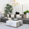 Felix Large Leather Ottoman - Image 3