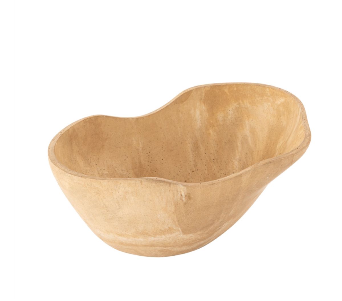 Small Fruits Bowl Beige Resin Dia 13.3” - Beige