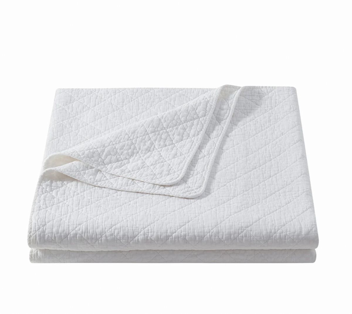 Stonewashed Cotton Gauze Quilt Set - King/Cal King (vintage white) - Image 4